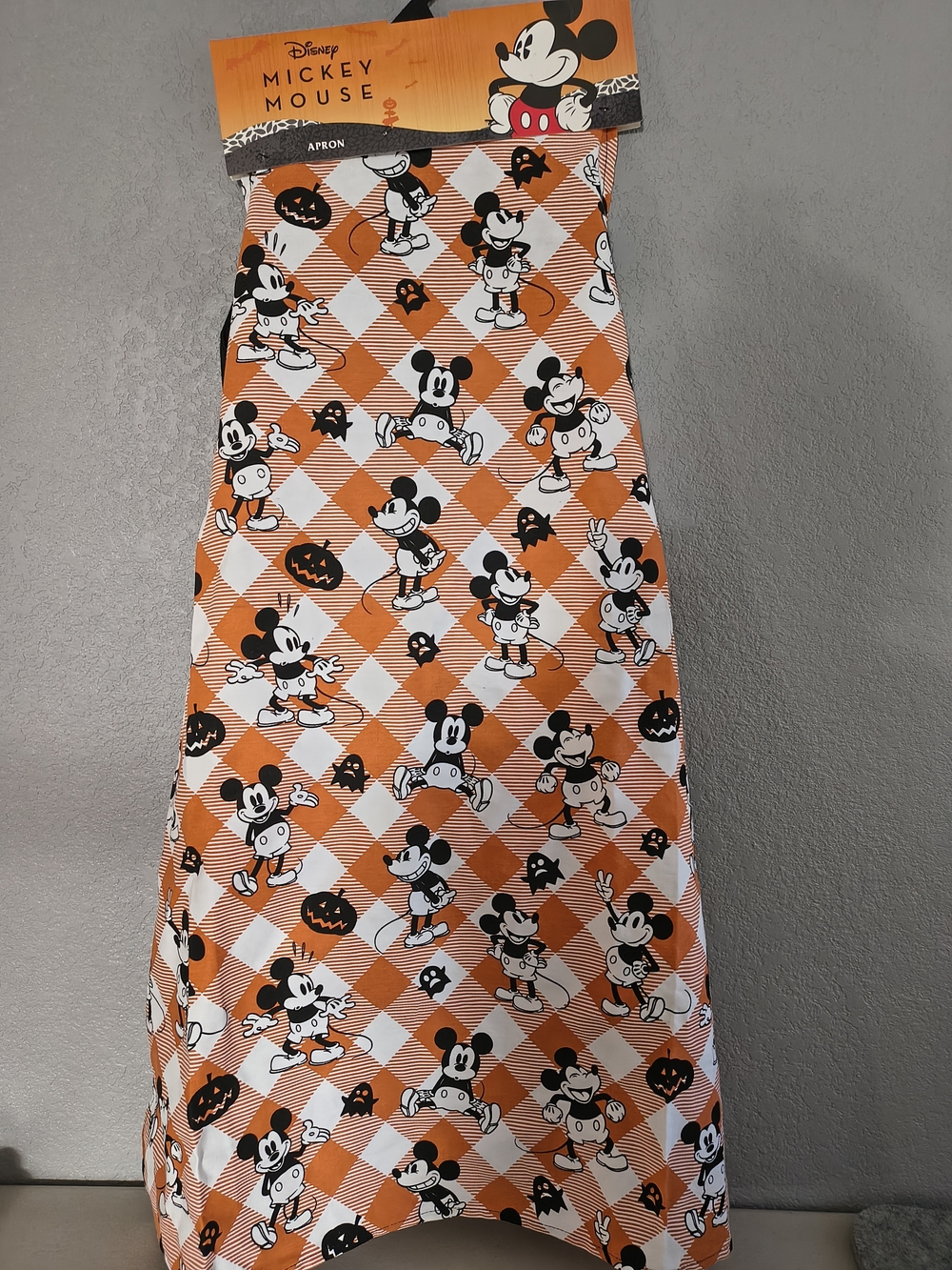Disney Mickey Mouse Halloween Pumpkin Ghost Apron Kitchen Party Gift